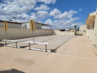 REDUCED!! YOU OWN THE LAND HERE!! This is a level lot with shed on 3 Parks Fairways in Arizona - for sale on GolfHomes.com, golf home, golf lot