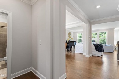 Step into this beautifully crafted, 5BR/4BA gem, ideal for on The Preserve At Jordan Lake Golf Club in North Carolina - for sale on GolfHomes.com, golf home, golf lot
