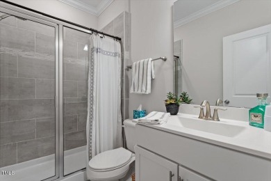 Step into this beautifully crafted, 5BR/4BA gem, ideal for on The Preserve At Jordan Lake Golf Club in North Carolina - for sale on GolfHomes.com, golf home, golf lot