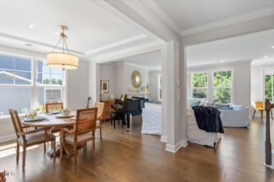 Step into this beautifully crafted, 5BR/4BA gem, ideal for on The Preserve At Jordan Lake Golf Club in North Carolina - for sale on GolfHomes.com, golf home, golf lot
