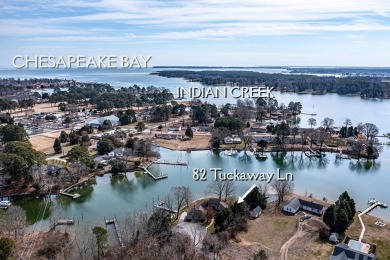 Nestled at the end of a quiet street on Indian Creek, with on Indian Creek Yacht and Country Club in Virginia - for sale on GolfHomes.com, golf home, golf lot