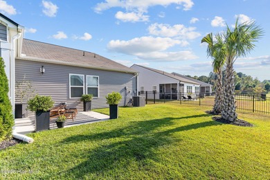 Contemporary coastal elegance defines this nearly new Eagle Run on Crow Creek Golf Club in North Carolina - for sale on GolfHomes.com, golf home, golf lot