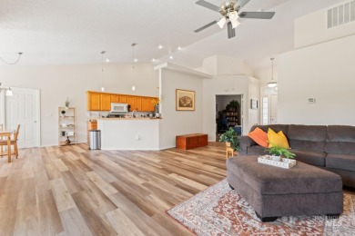 This lovely single level home in a gated community offers easy on Ridgecrest Golf Course in Idaho - for sale on GolfHomes.com, golf home, golf lot