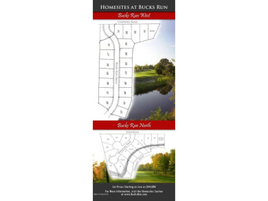 Luxury home site in Bucks Run West. This site has amazing views on Bucks Run Golf Club in Michigan - for sale on GolfHomes.com, golf home, golf lot