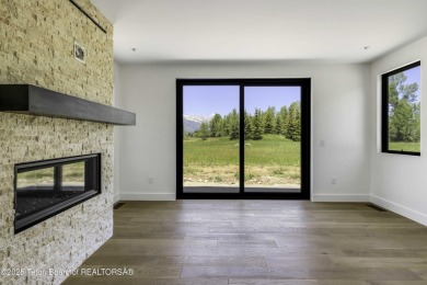 This stunning new 4,000 sqft home on 3.8 acres in the Fairway on Jackson Hole Golf and Tennis Club in Wyoming - for sale on GolfHomes.com, golf home, golf lot