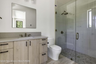 This stunning new 4,000 sqft home on 3.8 acres in the Fairway on Jackson Hole Golf and Tennis Club in Wyoming - for sale on GolfHomes.com, golf home, golf lot