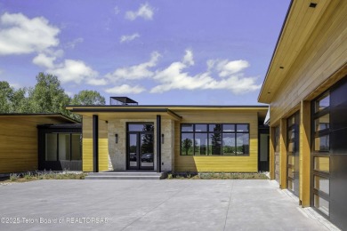 This stunning new 4,000 sqft home on 3.8 acres in the Fairway on Jackson Hole Golf and Tennis Club in Wyoming - for sale on GolfHomes.com, golf home, golf lot