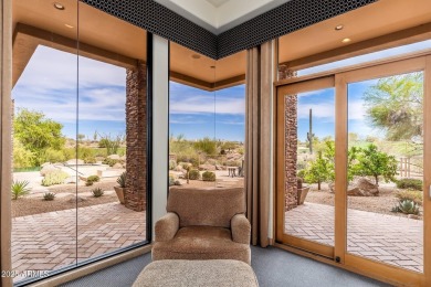 An exceptional desert contemporary estate, this custom-built on Troon North Golf Club  in Arizona - for sale on GolfHomes.com, golf home, golf lot