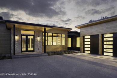 This stunning new 4,000 sqft home on 3.8 acres in the Fairway on Jackson Hole Golf and Tennis Club in Wyoming - for sale on GolfHomes.com, golf home, golf lot