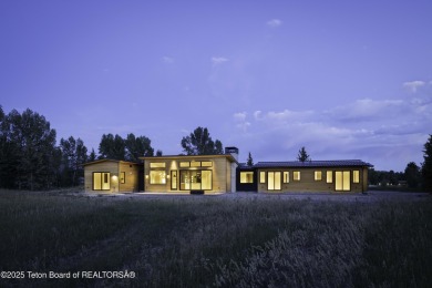 This stunning new 4,000 sqft home on 3.8 acres in the Fairway on Jackson Hole Golf and Tennis Club in Wyoming - for sale on GolfHomes.com, golf home, golf lot