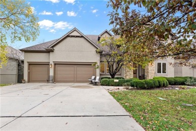 This stunning 1.5-story home is perfectly set on a scenic golf on Falcon Ridge Golf Course in Kansas - for sale on GolfHomes.com, golf home, golf lot