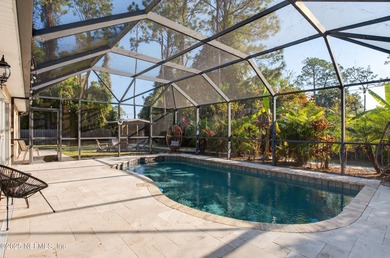 Live the Florida lifestyle in this pool home overlooking the St on St. Augustine Shores Golf Club in Florida - for sale on GolfHomes.com, golf home, golf lot