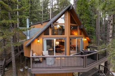 Experience mountain living in this charming A-frame nestled on Lake Arrowhead Country Club in California - for sale on GolfHomes.com, golf home, golf lot