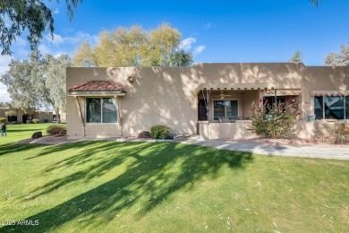 Location! Great corner unit on the greenspace! East facing patio on Sun Village Golf Course in Arizona - for sale on GolfHomes.com, golf home, golf lot