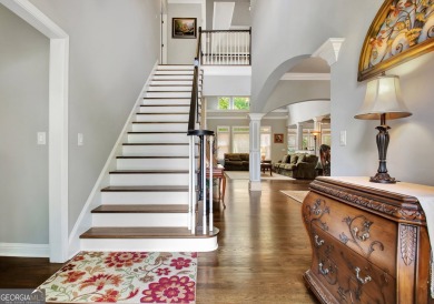 Stunning Golf Course Home on the 17th Tee!  This elegant 4-sides on Canongate On White Oak Golf Course in Georgia - for sale on GolfHomes.com, golf home, golf lot