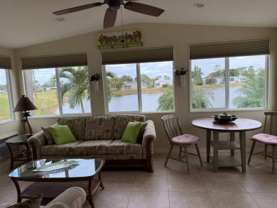 This lovely, TURNKEY manufactured 2 bdr, 2bath home located on a on Pine Lakes Country Club in Florida - for sale on GolfHomes.com, golf home, golf lot