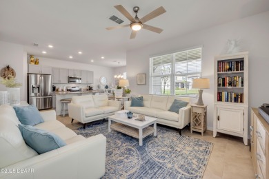 You'll love coming home to this stunning 2023-built waterfront on Venetian Bay Golf Course in Florida - for sale on GolfHomes.com, golf home, golf lot