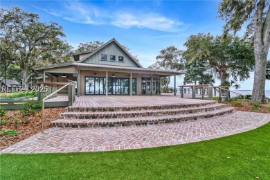 Discover this exquisite Low Country custom home built in 2021 on Dolphin Head Golf Club in South Carolina - for sale on GolfHomes.com, golf home, golf lot