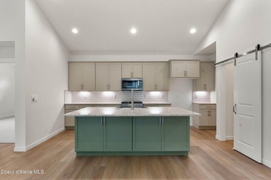 The Jasper has a welcoming interior with impressive vaulted on Prairie Falls Golf Club in Idaho - for sale on GolfHomes.com, golf home, golf lot