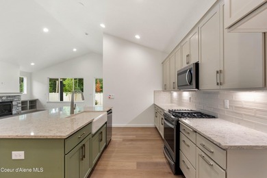 The Jasper has a welcoming interior with impressive vaulted on Prairie Falls Golf Club in Idaho - for sale on GolfHomes.com, golf home, golf lot