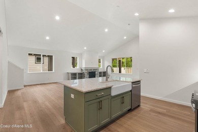 The Jasper has a welcoming interior with impressive vaulted on Prairie Falls Golf Club in Idaho - for sale on GolfHomes.com, golf home, golf lot