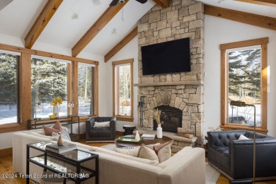 Immerse yourself in a private Jackson Hole estate, surrounded by on Jackson Hole Golf and Tennis Club in Wyoming - for sale on GolfHomes.com, golf home, golf lot