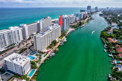 Great Lifestyle!Waterfront Home in Miami Beach ! Directly across on  in Florida - for sale on GolfHomes.com, golf home, golf lot