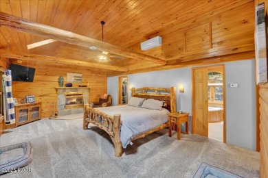 LAKEFRONT LOG DREAM HOME!  Real authentic log home nestled on on Forest Lake Club in Pennsylvania - for sale on GolfHomes.com, golf home, golf lot