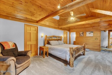 LAKEFRONT LOG DREAM HOME!  Real authentic log home nestled on on Forest Lake Club in Pennsylvania - for sale on GolfHomes.com, golf home, golf lot