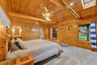 LAKEFRONT LOG DREAM HOME!  Real authentic log home nestled on on Forest Lake Club in Pennsylvania - for sale on GolfHomes.com, golf home, golf lot