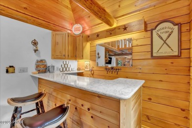 LAKEFRONT LOG DREAM HOME!  Real authentic log home nestled on on Forest Lake Club in Pennsylvania - for sale on GolfHomes.com, golf home, golf lot