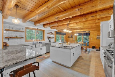 LAKEFRONT LOG DREAM HOME!  Real authentic log home nestled on on Forest Lake Club in Pennsylvania - for sale on GolfHomes.com, golf home, golf lot