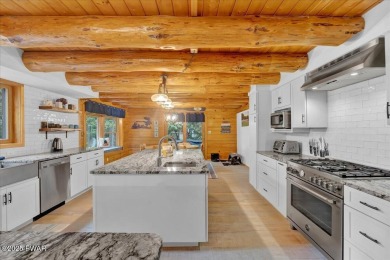 LAKEFRONT LOG DREAM HOME!  Real authentic log home nestled on on Forest Lake Club in Pennsylvania - for sale on GolfHomes.com, golf home, golf lot