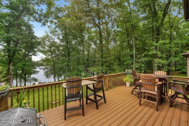 LAKEFRONT LOG DREAM HOME!  Real authentic log home nestled on on Forest Lake Club in Pennsylvania - for sale on GolfHomes.com, golf home, golf lot