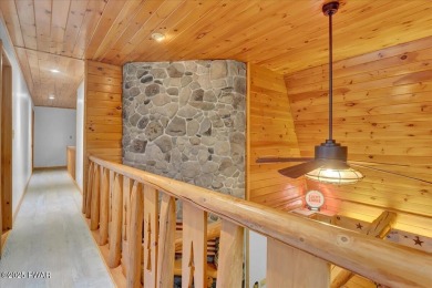 LAKEFRONT LOG DREAM HOME!  Real authentic log home nestled on on Forest Lake Club in Pennsylvania - for sale on GolfHomes.com, golf home, golf lot