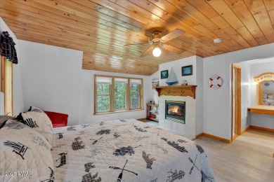 LAKEFRONT LOG DREAM HOME!  Real authentic log home nestled on on Forest Lake Club in Pennsylvania - for sale on GolfHomes.com, golf home, golf lot