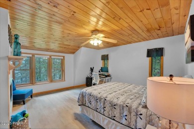 LAKEFRONT LOG DREAM HOME!  Real authentic log home nestled on on Forest Lake Club in Pennsylvania - for sale on GolfHomes.com, golf home, golf lot
