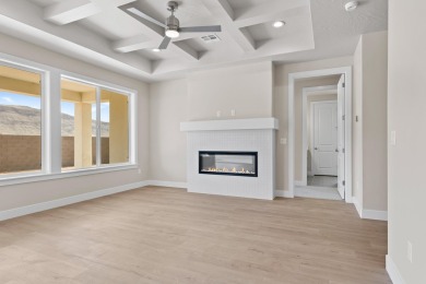 4 Car Garage, 2x6 exterior walls, fireplace with built-ins on Copper Rock Golf Course in Utah - for sale on GolfHomes.com, golf home, golf lot