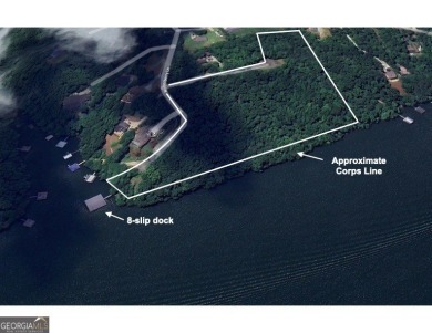 Acreage on the lake! Including 7 3/4 (+/-) acres, over 1100 feet on Chattahoochee Golf Course in Georgia - for sale on GolfHomes.com, golf home, golf lot