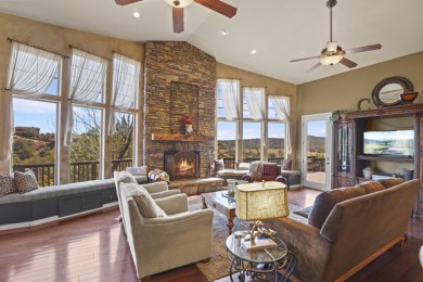 This Tuscany-inspired home, perched atop a hill in the highly on Payson Golf Course in Arizona - for sale on GolfHomes.com, golf home, golf lot