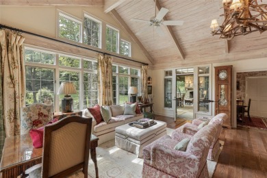 The fabulous outdoor great room defines this charming, classic on Highlands Country Club in North Carolina - for sale on GolfHomes.com, golf home, golf lot