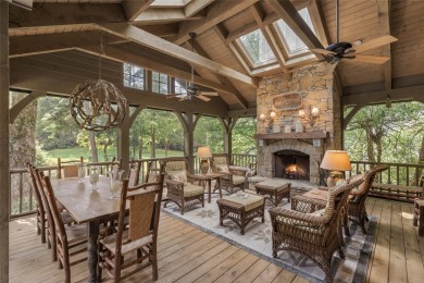 The fabulous outdoor great room defines this charming, classic on Highlands Country Club in North Carolina - for sale on GolfHomes.com, golf home, golf lot