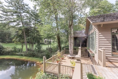 The fabulous outdoor great room defines this charming, classic on Highlands Country Club in North Carolina - for sale on GolfHomes.com, golf home, golf lot