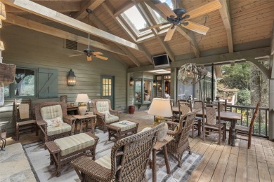 The fabulous outdoor great room defines this charming, classic on Highlands Country Club in North Carolina - for sale on GolfHomes.com, golf home, golf lot