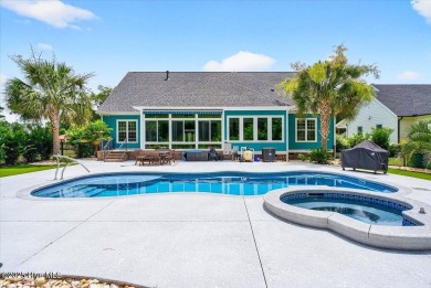 Experience the pinnacle of luxury living in this exquisite 4,200 on Members Club At St. James Plantation in North Carolina - for sale on GolfHomes.com, golf home, golf lot