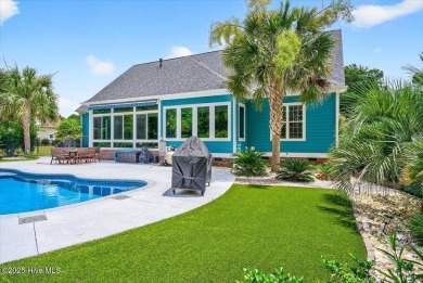 Experience the pinnacle of luxury living in this exquisite 4,200 on Members Club At St. James Plantation in North Carolina - for sale on GolfHomes.com, golf home, golf lot