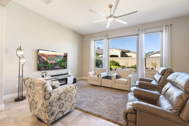 This impeccably maintained residence boasts sophisticated on Tuscany Falls At Pebble Creek in Arizona - for sale on GolfHomes.com, golf home, golf lot