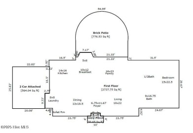 Elegant Two-Story Home situated on a Double Lot Along the 4th on New Bern Golf and Country Club in North Carolina - for sale on GolfHomes.com, golf home, golf lot
