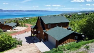 Gorgeous VIEWS of beautiful BEAR LAKE & MOUNTAINS from this cozy on Bear Lake West Golf and Country Club in Idaho - for sale on GolfHomes.com, golf home, golf lot