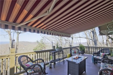 Views for miles from the decks of this beautiful mountain home on Bent Tree Golf Course in Georgia - for sale on GolfHomes.com, golf home, golf lot